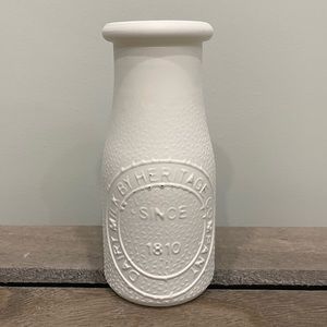 Milk glass bottle